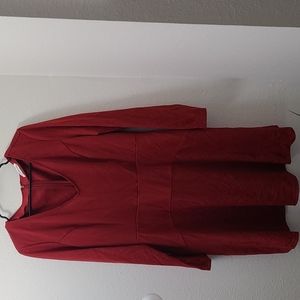 Long sleeve red dress